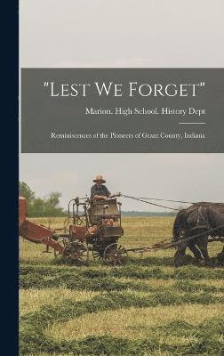 bokomslag "Lest we Forget"