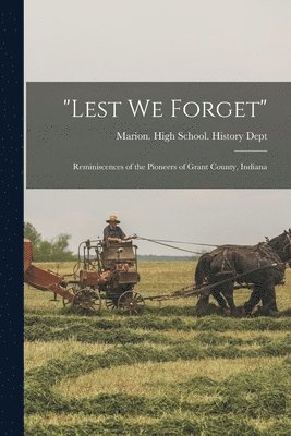 bokomslag "Lest we Forget"