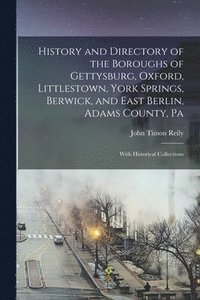 bokomslag History and Directory of the Boroughs of Gettysburg, Oxford, Littlestown, York Springs, Berwick, and East Berlin, Adams County, Pa