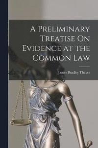 bokomslag A Preliminary Treatise On Evidence at the Common Law
