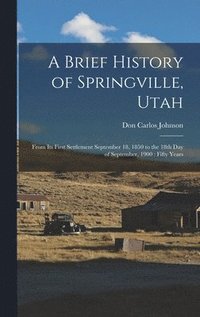bokomslag A Brief History of Springville, Utah