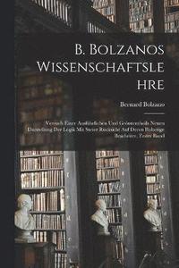 bokomslag B. Bolzanos Wissenschaftslehre