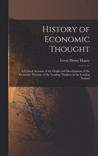 bokomslag History of Economic Thought