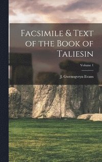 bokomslag Facsimile & Text of the Book of Taliesin; Volume 1