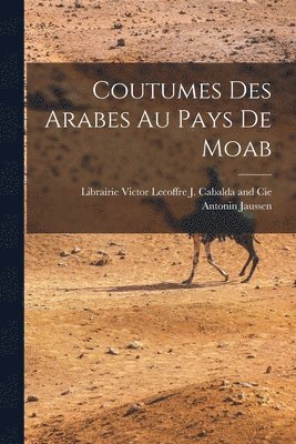 bokomslag Coutumes Des Arabes Au Pays De Moab