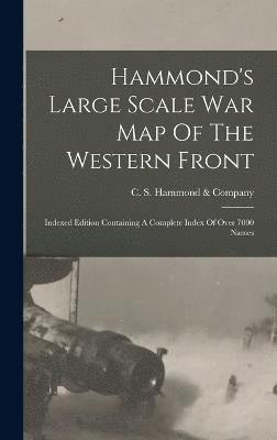 Hammond's Large Scale War Map Of The Western Front 1