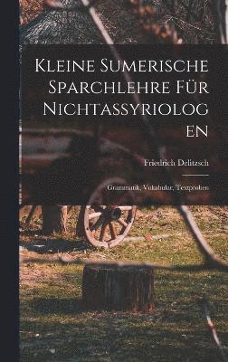 bokomslag Kleine sumerische Sparchlehre fr Nichtassyriologen; Grammatik, Vokabular, Textproben