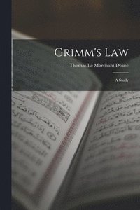 bokomslag Grimm's Law