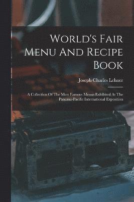 World's Fair Menu And Recipe Book 1