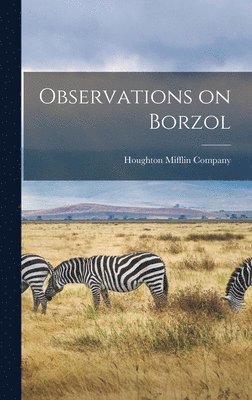 bokomslag Observations on Borzol