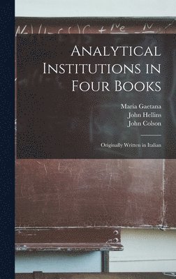 bokomslag Analytical Institutions in Four Books