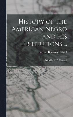bokomslag History of the American Negro and His Institutions ...