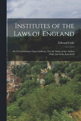 bokomslag Institutes of the Laws of England