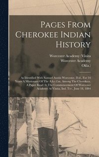 bokomslag Pages From Cherokee Indian History