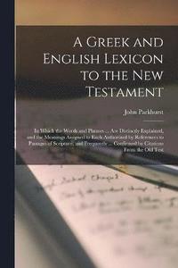 bokomslag A Greek and English Lexicon to the New Testament