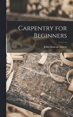 bokomslag Carpentry for Beginners