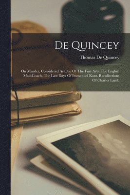 bokomslag De Quincey