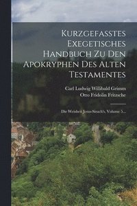 bokomslag Kurzgefasstes Exegetisches Handbuch Zu Den Apokryphen Des Alten Testamentes