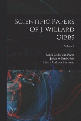 bokomslag Scientific Papers Of J. Willard Gibbs; Volume 1