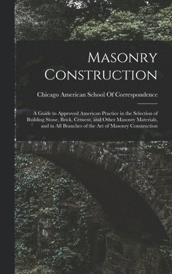 bokomslag Masonry Construction