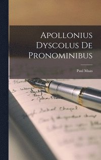 bokomslag Apollonius Dyscolus de Pronominibus