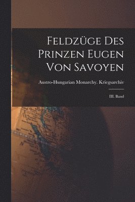 bokomslag Feldzüge des Prinzen Eugen von Savoyen: III. Band