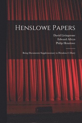 bokomslag Henslowe Papers