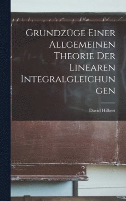 David Hilbert - Grundzüge Einer Allgemeinen Theorie der Linearen Integralgleichungen, Inbunden