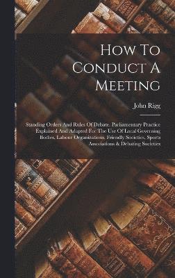 How To Conduct A Meeting 1