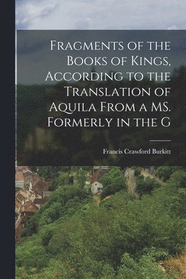 bokomslag Fragments of the Books of Kings, according to the translation of Aquila from a MS. formerly in the G