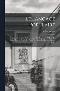 bokomslag Le Langage Populaire