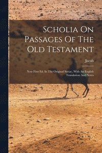 bokomslag Scholia On Passages Of The Old Testament