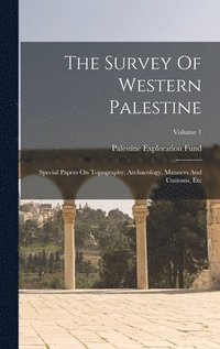 bokomslag The Survey Of Western Palestine