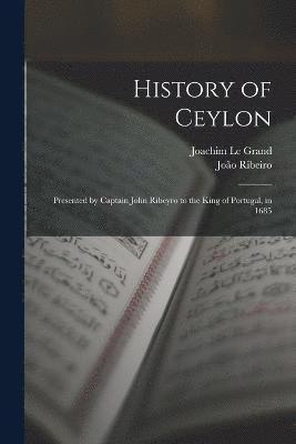 bokomslag History of Ceylon