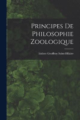 Principes De Philosophie Zoologique 1