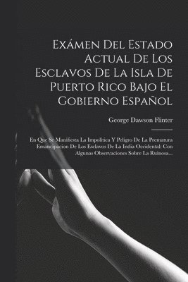 Exmen Del Estado Actual De Los Esclavos De La Isla De Puerto Rico Bajo El Gobierno Espaol 1