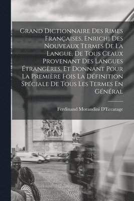 bokomslag Grand Dictionnaire Des Rimes Franaises, Enrichi Des Nouveaux Termes De La Langue, De Tous Ceaux Provenant Des Langues trangres, Et Donnant Pour La Premire Fois La Dfinition Spciale De