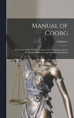 Manual of Coorg 1