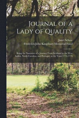 bokomslag Journal of a Lady of Quality