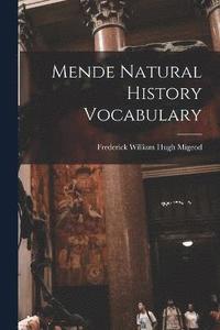 bokomslag Mende Natural History Vocabulary