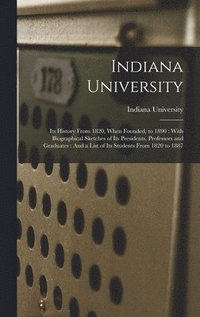 bokomslag Indiana University