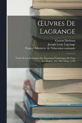 OEuvres De Lagrange 1