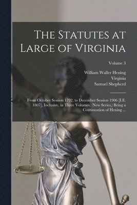 bokomslag Statutes at Large of Virginia