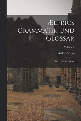 bokomslag Ælfrics Grammatik Und Glossar