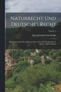bokomslag Naturrecht Und Deutsches Recht