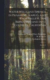 bokomslag Water Wells and Springs in Panamint, Searles, and Knob Valleys, San Bernadino and Inyo Counties, California