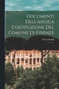 bokomslag Documenti dell'antica costituzione del comune di Firenze