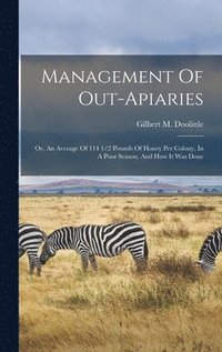 bokomslag Management Of Out-apiaries