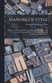 bokomslag Manual Of Style