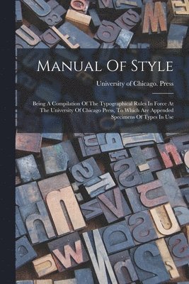 bokomslag Manual Of Style